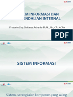 Materi Sistem Informasi & Pengendalian Internal - Purifikasi Maret'23