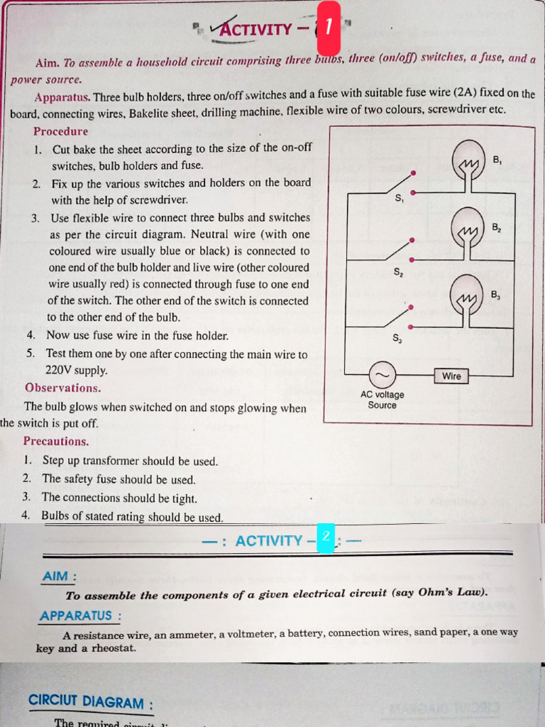 Physics Activities | PDF | Series And Parallel Circuits | Electrical ...
