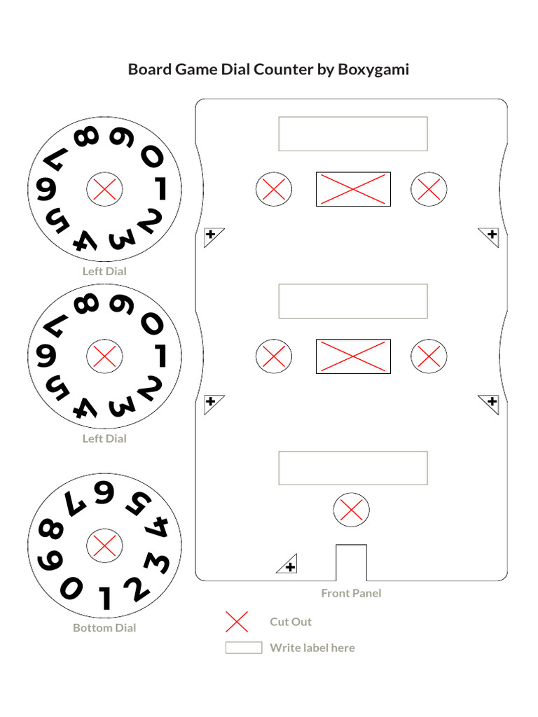 Board Game Dial Counter Instructions | PDF