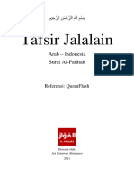 Tafsir Jalalain Arab Indo - Surat Al-Fatihah