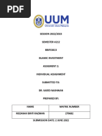 Islamic Investment (Individual Assignment)