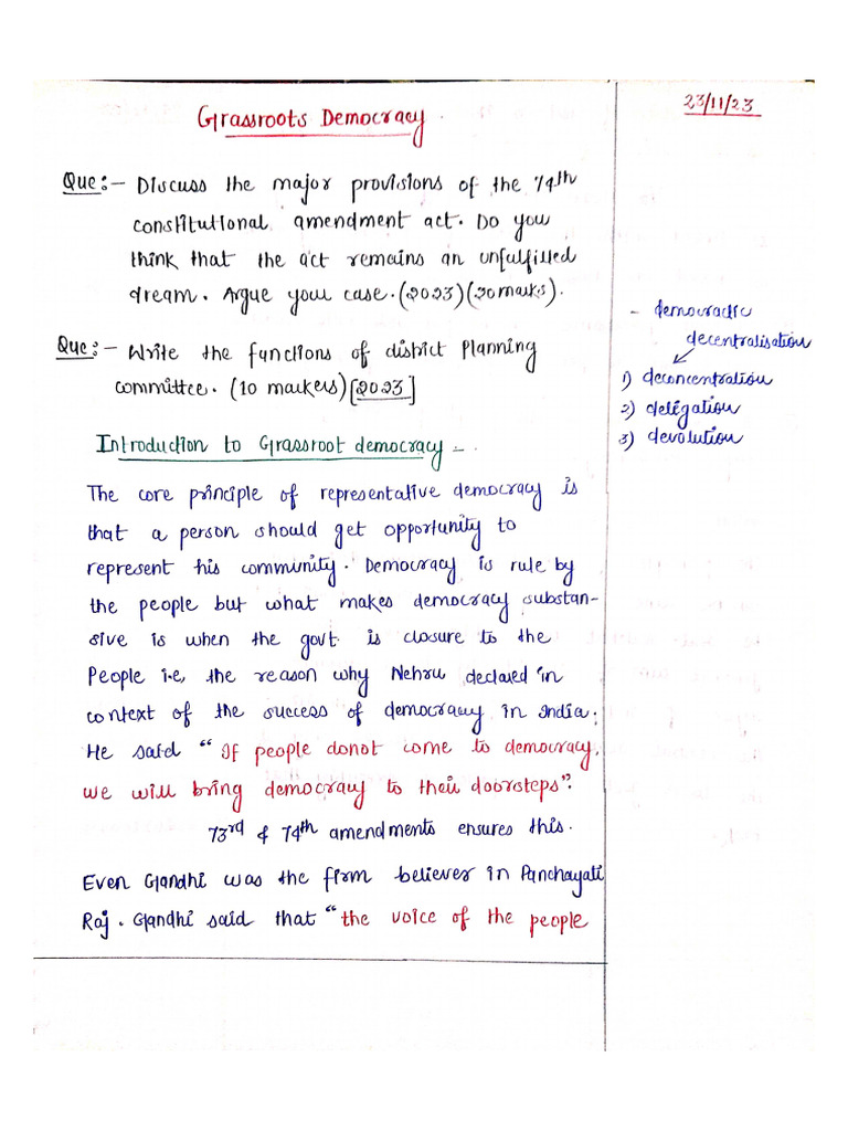 Grassroots Democracy Pdf