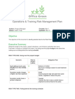 Activity Template - Risk Management Plan