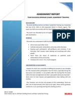 ASSESSMENT REPORT - Team Building and Basic Leadership Training