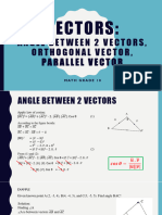 Vectors 4 - Angle