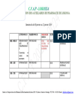 Emploi Du Temps Du 08 Au 12 Janvier 2024