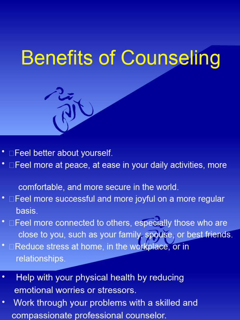 Benefits Of Counseling Pdf Psychotherapy Feeling