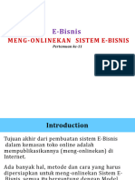 Mengonlinekan Sistem E-Bisnis KUL 11