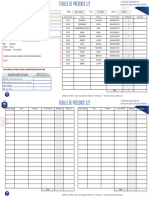 Feuille de Presence U9 CHVV