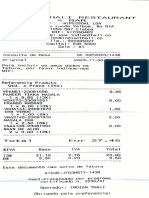 Supermarket Bill