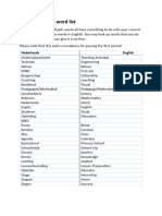 Word List OA 1