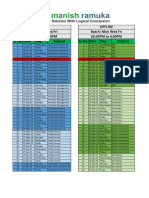 Mon-Wed-Fri Batch Schedule