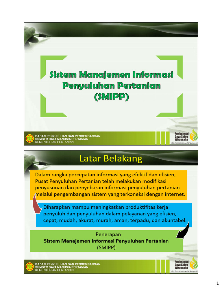 Sistem Manajemen Informasi Penyuluhan | PDF