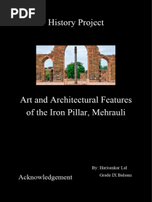 Iron Pillar, Mehrauli - Art and Architectural Features