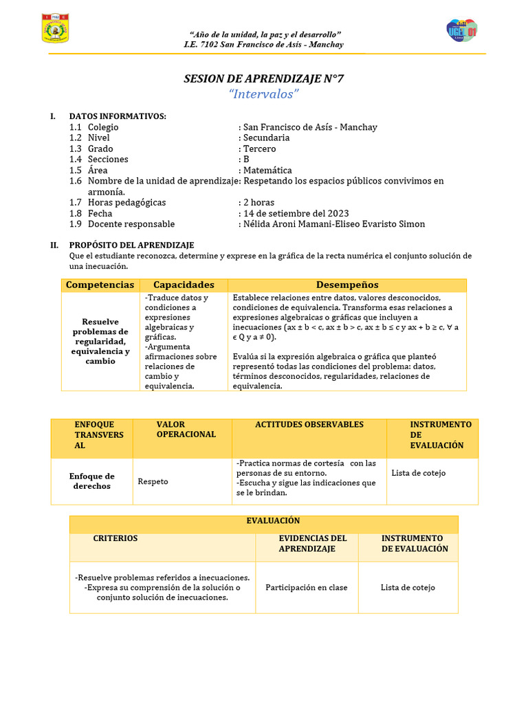 Sesión 1 Intervalos Pdf