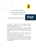 Seguimiento Del Caso de Justicia Restaurativa - Casa de Justicia Aguablanca