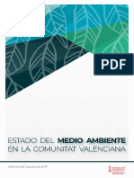 Informe Del Estado Del Medio Ambiente en La Comunitat Valenciana. Informe de Coyuntura 2017.