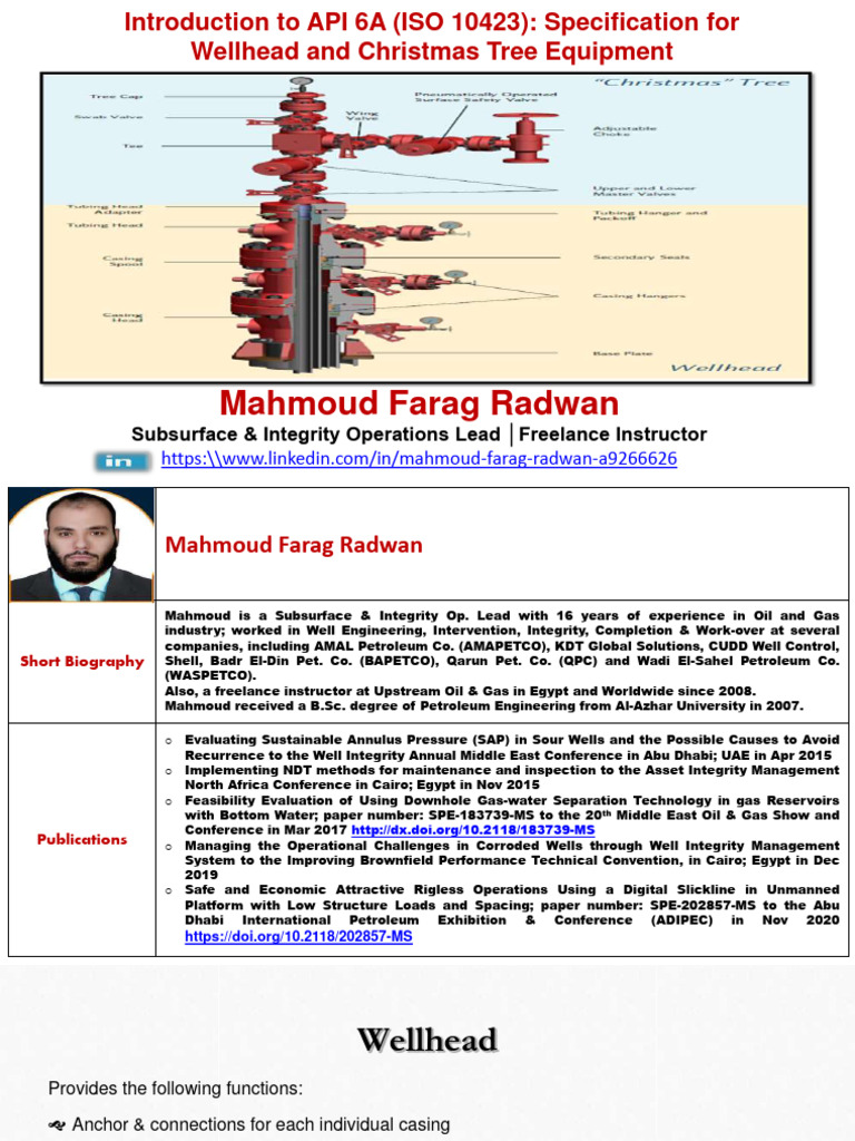 API 6A Specification Overview | PDF | Casing (Borehole) | Energy Technology