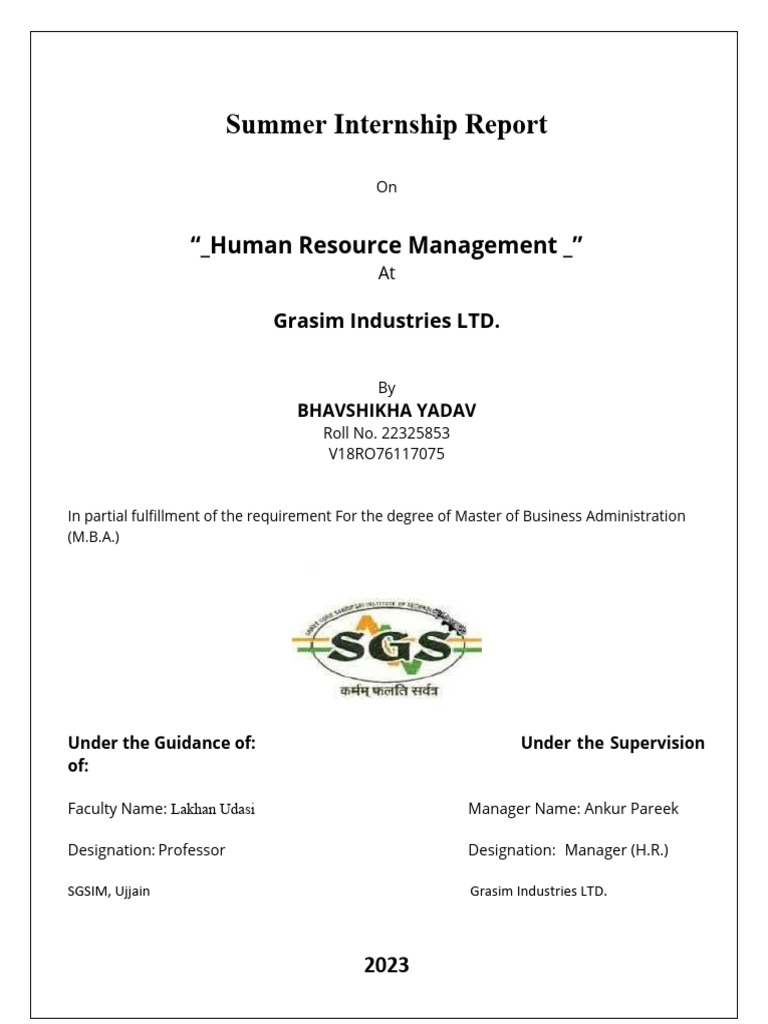 Python Summer Internship Report