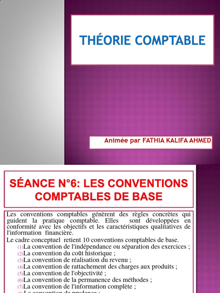 Séance N°6 Théorie Comptable PDF