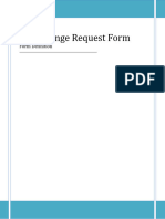 Form Definition - COR Change Request Form