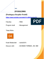 Modul 4 Character Building - Pentingnya Berfikir Positif