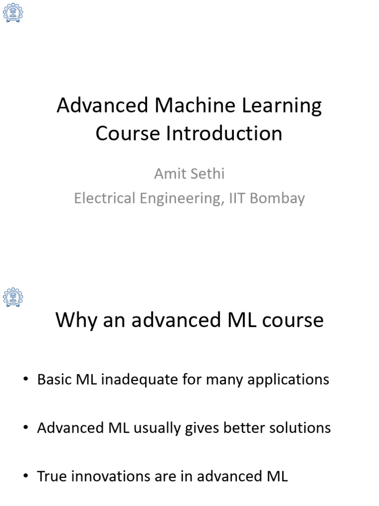 Lecture 1 Course Introduction | PDF | Machine Learning | Applied ...