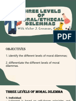 L3 - Three Levels of Moral - Ethical Dilemmas