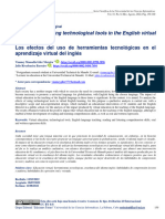 The Effects of Using Technological Tools in The English Virtual Learning