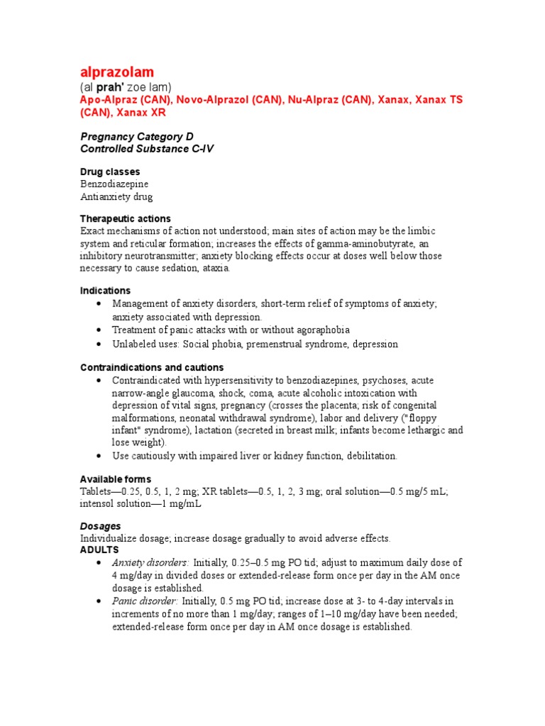 alprazolam xr 0.5 mg tablet