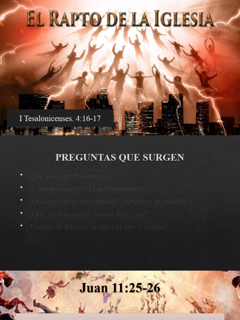 El Rapto de la Iglesia y su Significado | PDF | Éxtasis | Cristo (título)