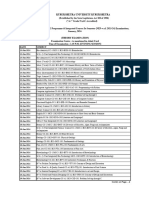 Tentative Datesheet UG Programme & Integrated Courses 1st Semester (NEP W.E.F. 2023-24)