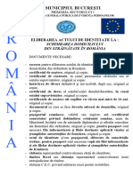 Eliberare AI Schimbare Domiciliu Strainatate Romania