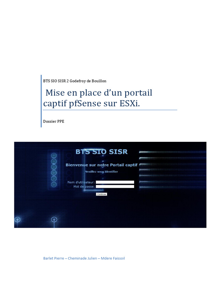 Portail Captif pfSense sur ESXi | PDF | Ordinateurs | Technologie et ...