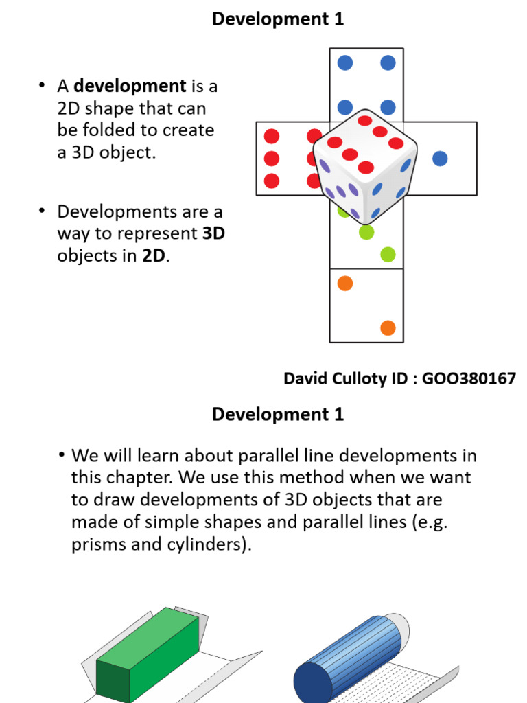 Drawing Developments of 3D Objects | PDF | Drawing | Geometric Shapes