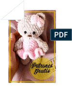 Oso de Peluche en Un Vestido PDF Amigurumi Patron Gratis en Espanol