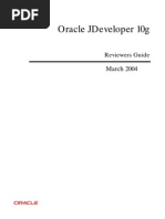 Oracle JDeveloper 10g Reviewer's Guide