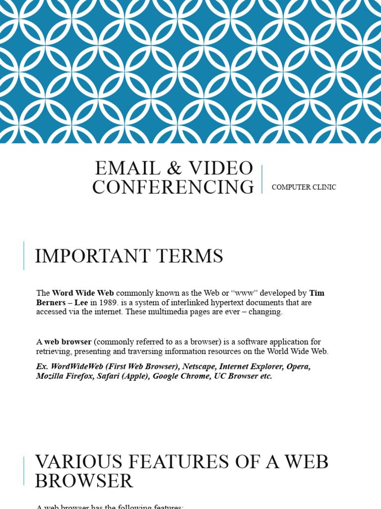 Email & Video Conferencing PDF