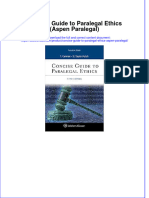 Concise Guide To Paralegal Ethics Aspen Paralegal