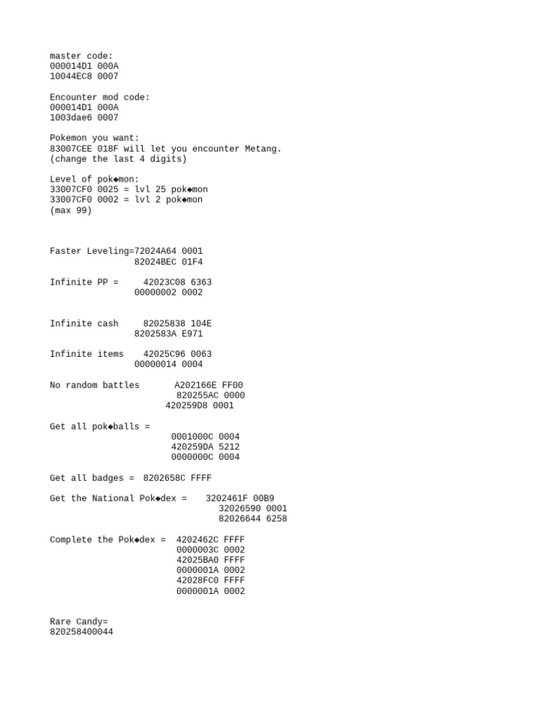Cheat pokemon fire red pdf