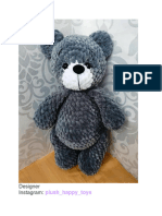 Teddy Bear Mishka Amigurumi Crochet Pattern