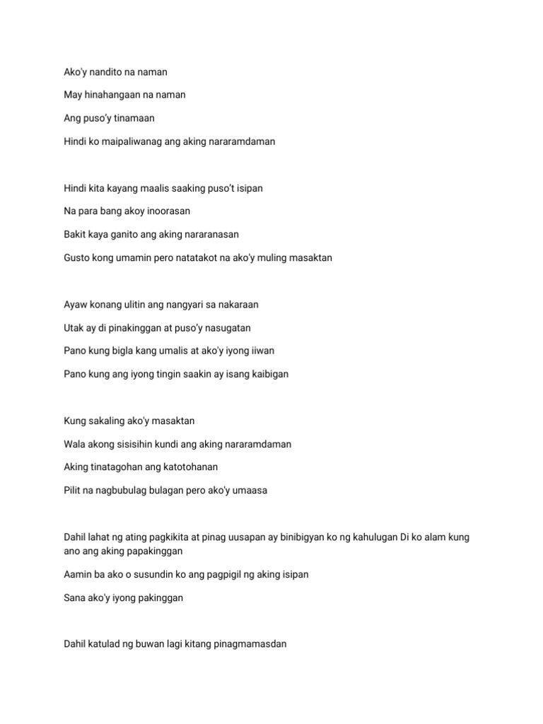 Ako Y Nandito N Wps Office Pdf