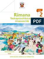 Rimana 2. Yachayninchikmanta Rimasunchik. Segundo Grado - Ciclo Inicial. Texto de Comunicación