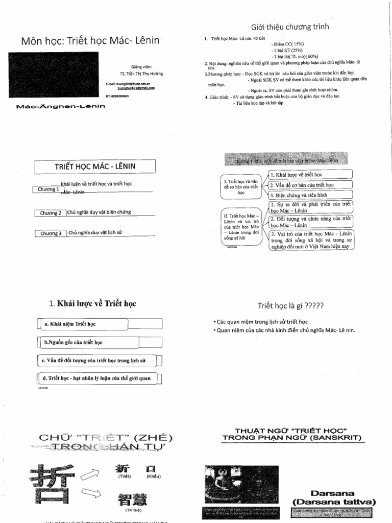 Triet Hoc Chuong 1+2 | PDF