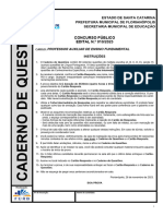 Professor Auxiliar de Ensino Fundamental 1 Matriz