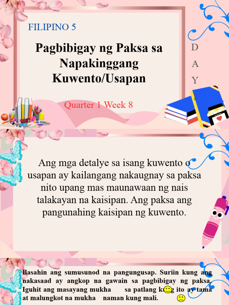 Filipino V Q1 W8 | PDF