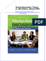Effective Group Discussion Theory and Practice 14th Edition Ebook PDF