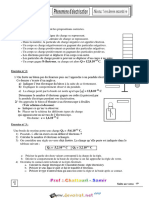 Série D'exercices - Sciences Physiques Phénomène D'électrisation - 1ère AS (2015-2016) MR Chattouri