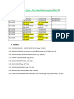 NBP Class Schedule - Nov'23