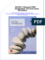 978 1259278211 Scanned PDF Strategic Management Text and Cases 8th Edition